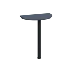 BJD 2 - 60 přístavba jednací, kovová podnož černá, síla desky 25 mm, široká 600 mm, antracit